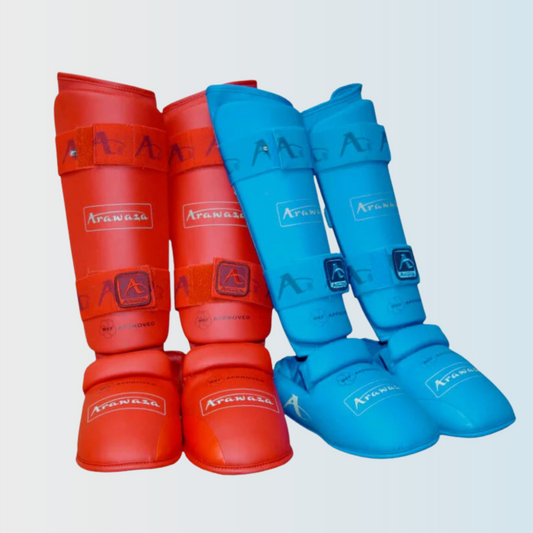 Set protecție Arawaza WKF app (tibiere+botoșei)