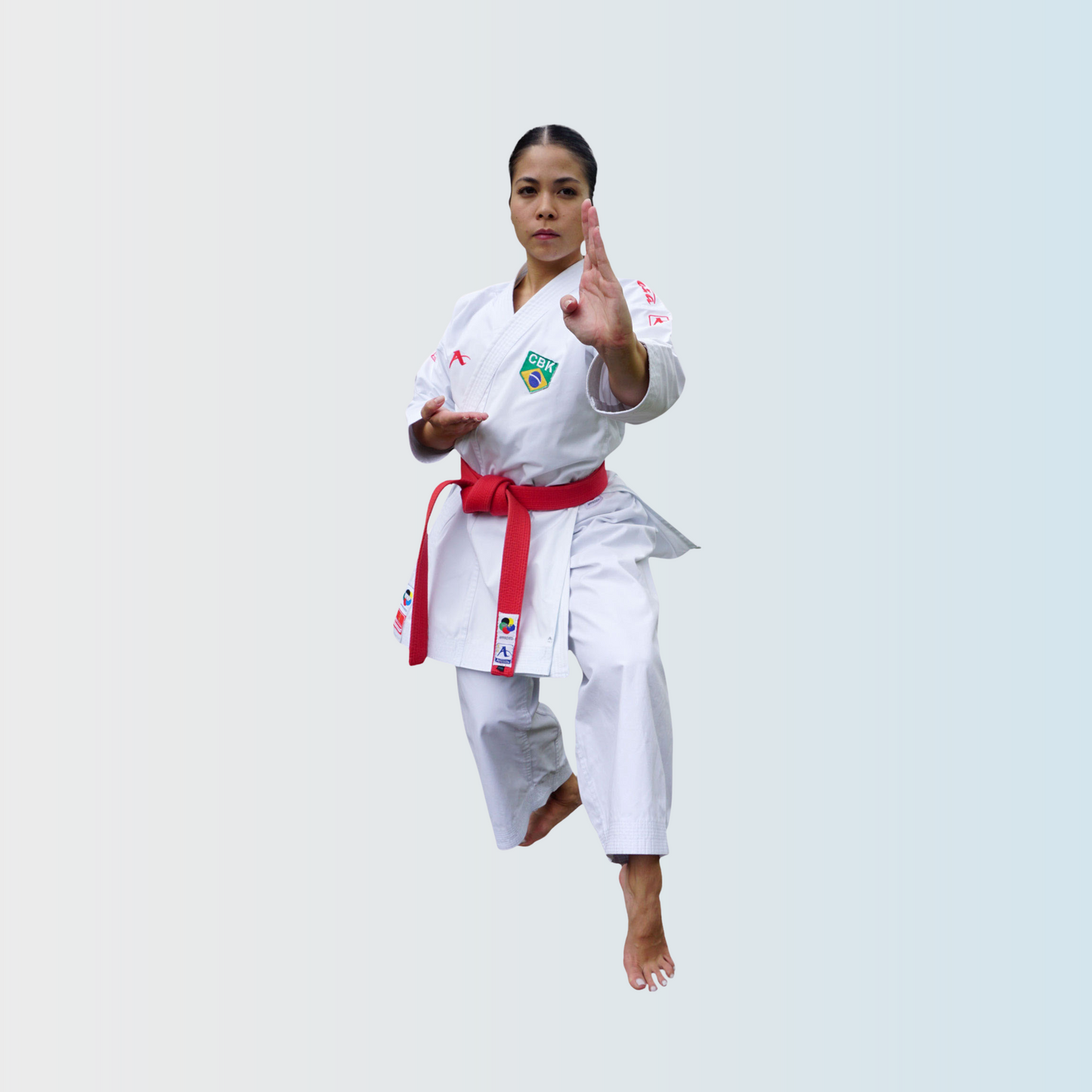 Arawaza Black Diamond WOMEN  pentru fete WKF app.  broderie alba